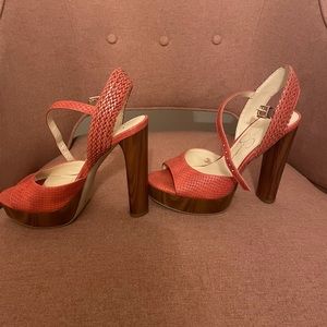 New worn once Burnt Orange heels